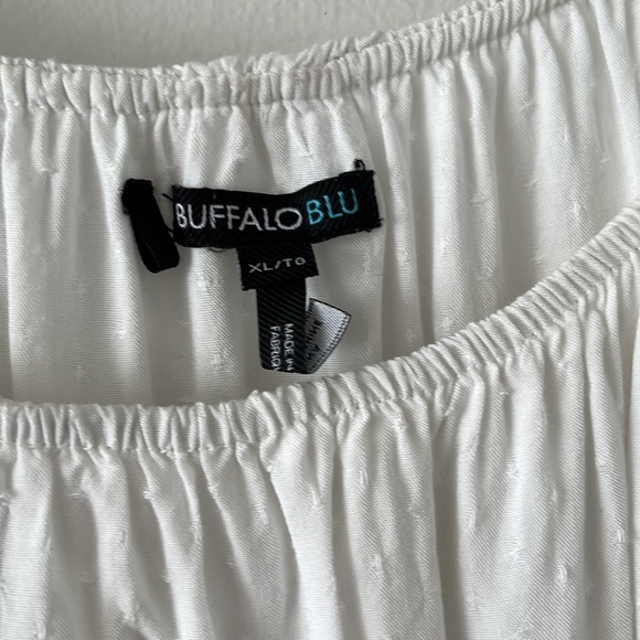 White buffalo blu off-shoulder shirt size XL - Picture 2 of 7